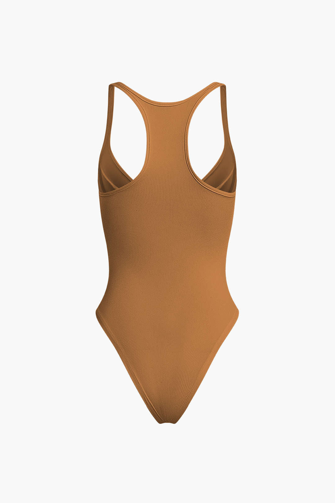 Düz Renk Derin V Yaka Bustiyer Bodysuit