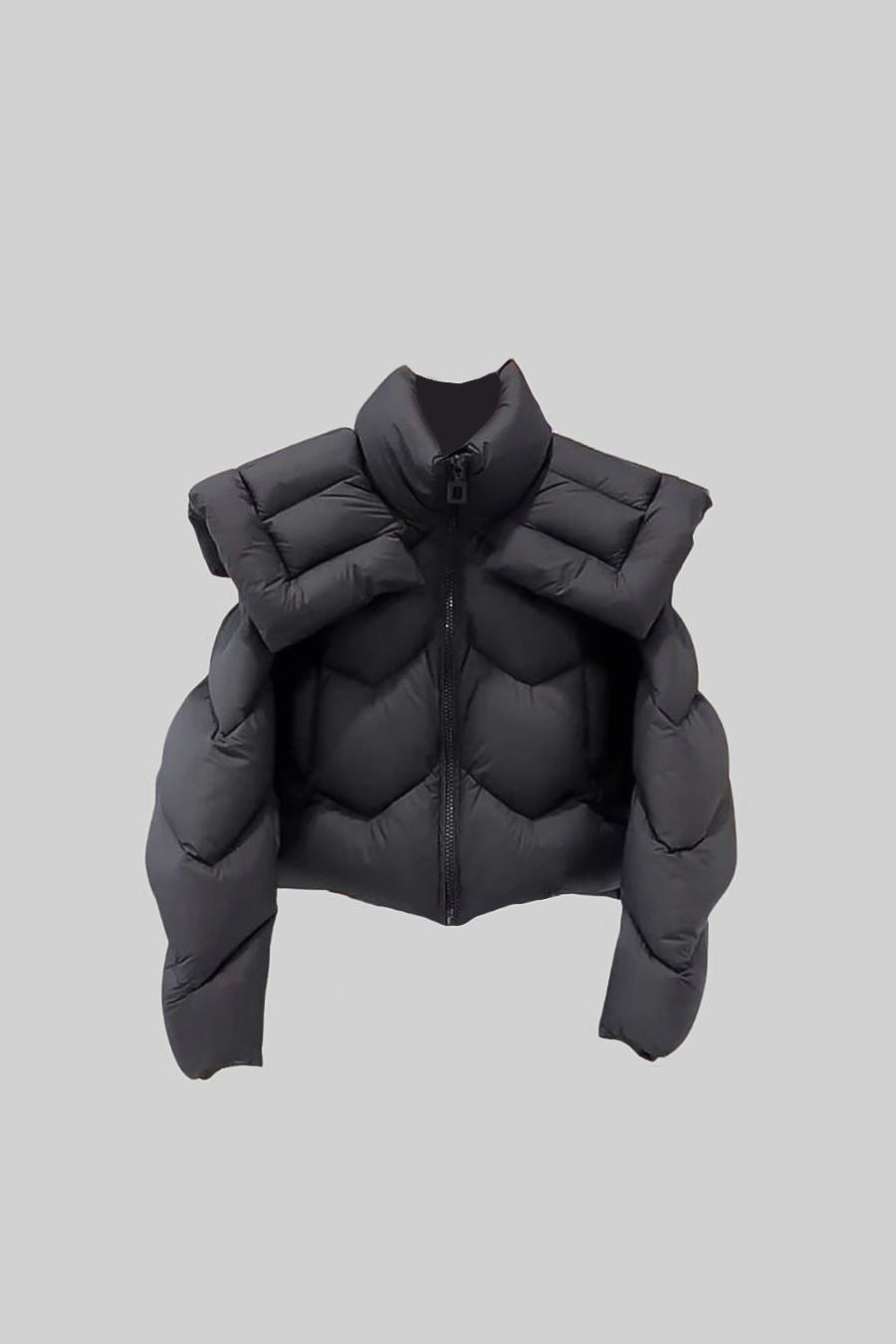 puffer siyah mont