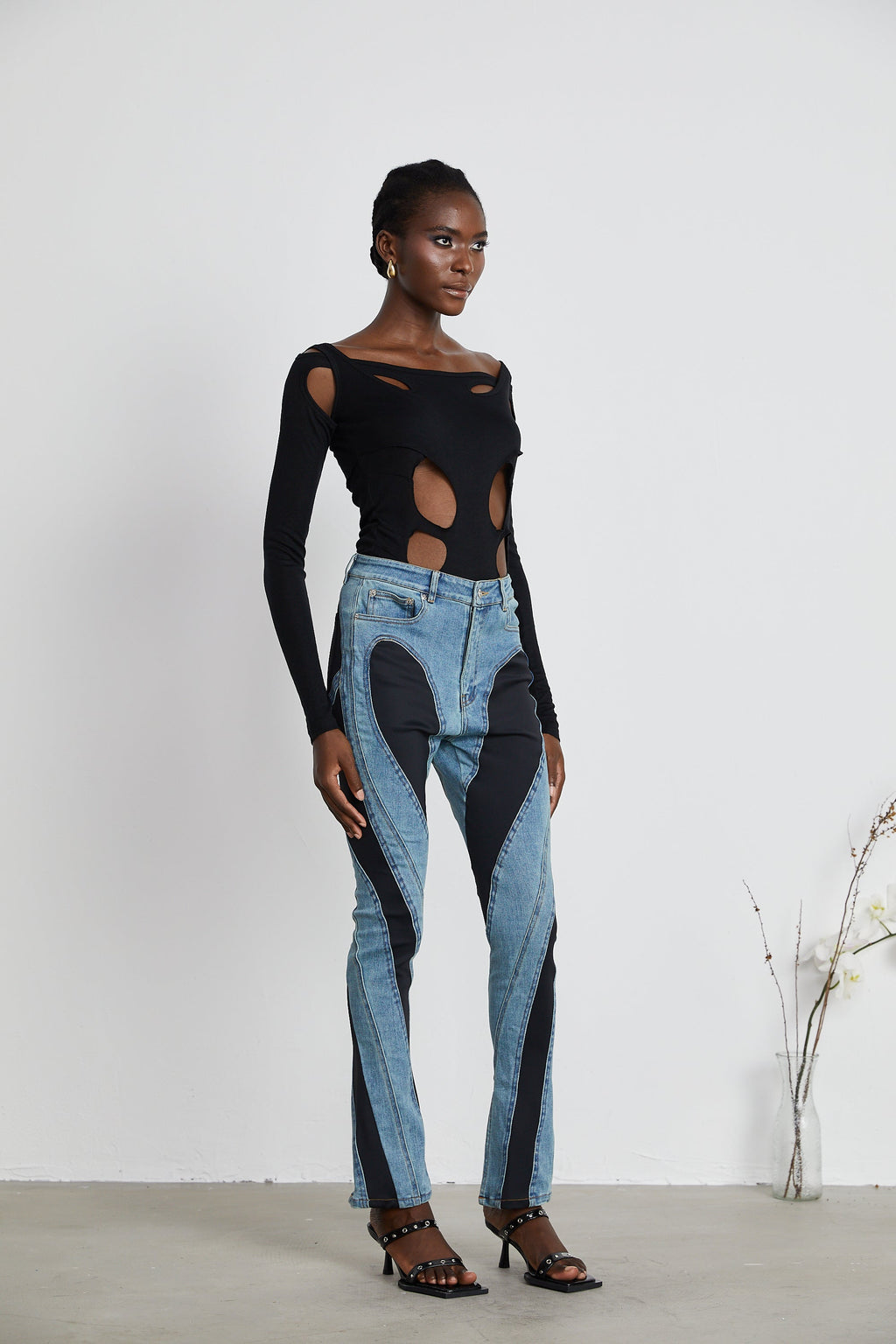 Noémie Spiral Panelli Jean Pantolon