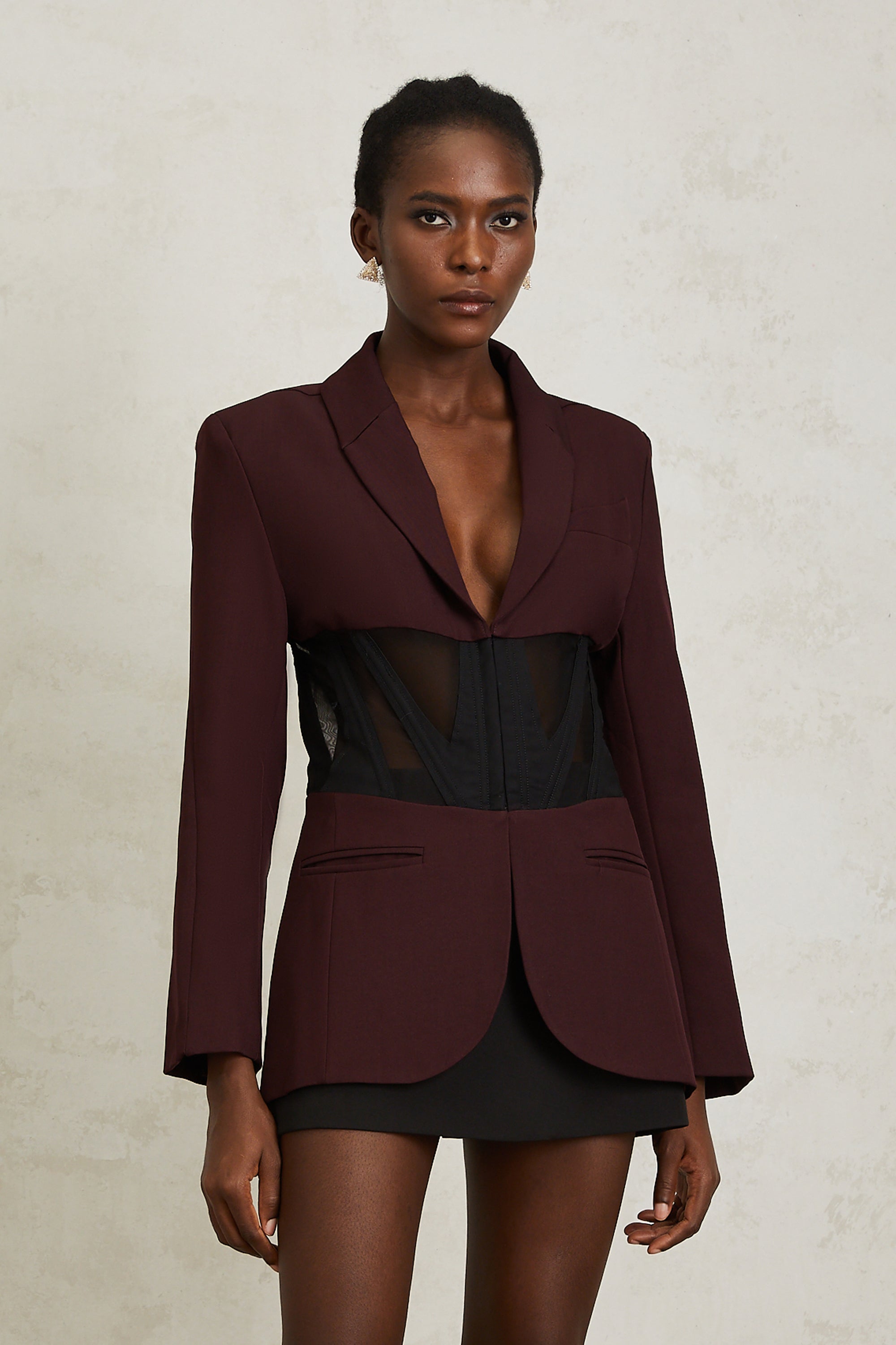 Noémie Korseli Panelli Blazer Ceket