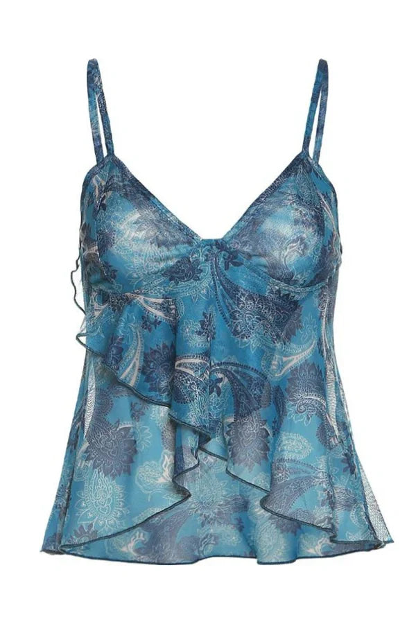 Ivy Yarı Transparan Top