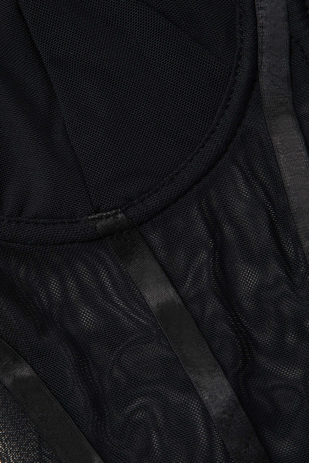 Şeffaf Büstiyer Korseli Bodysuit
