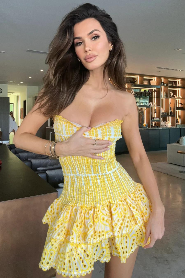 Monaco Mini Elbise - Sarı