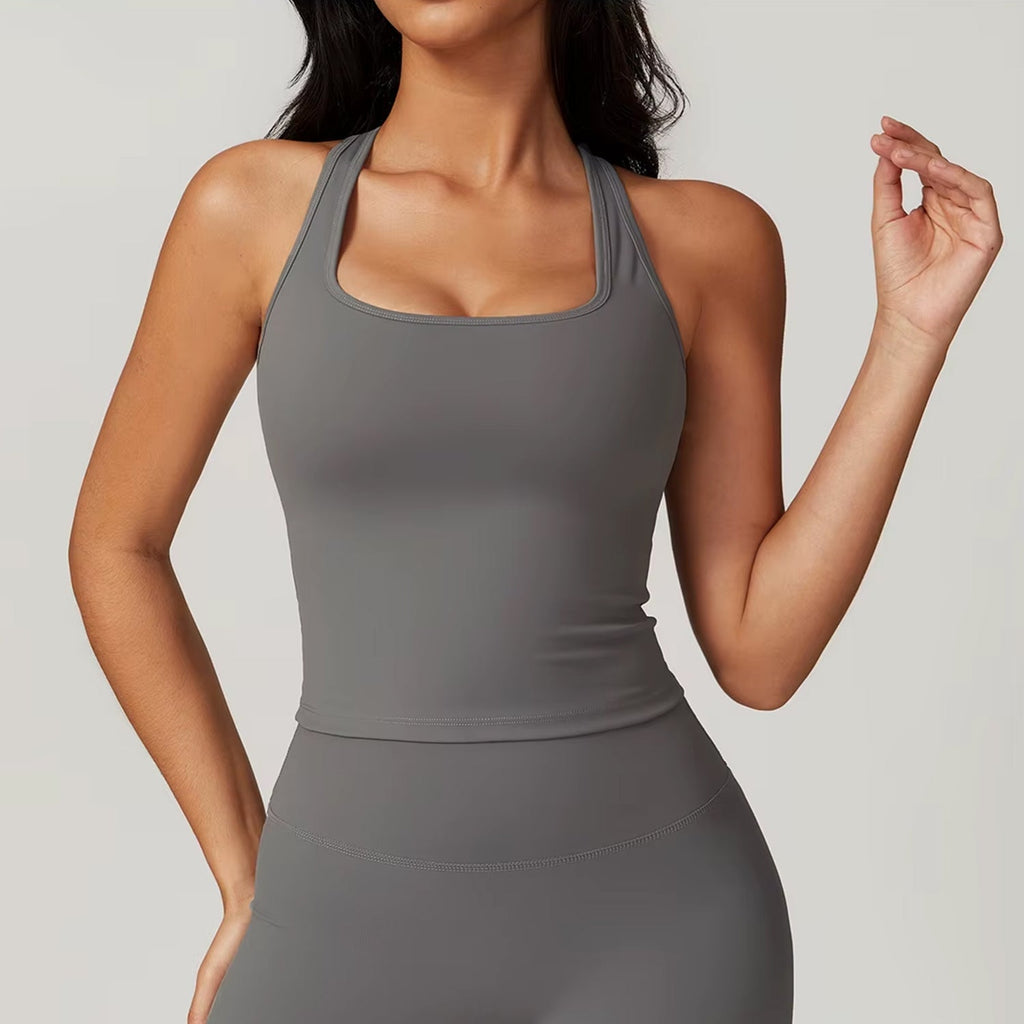 Askılı Sırt Detaylı Tank Top