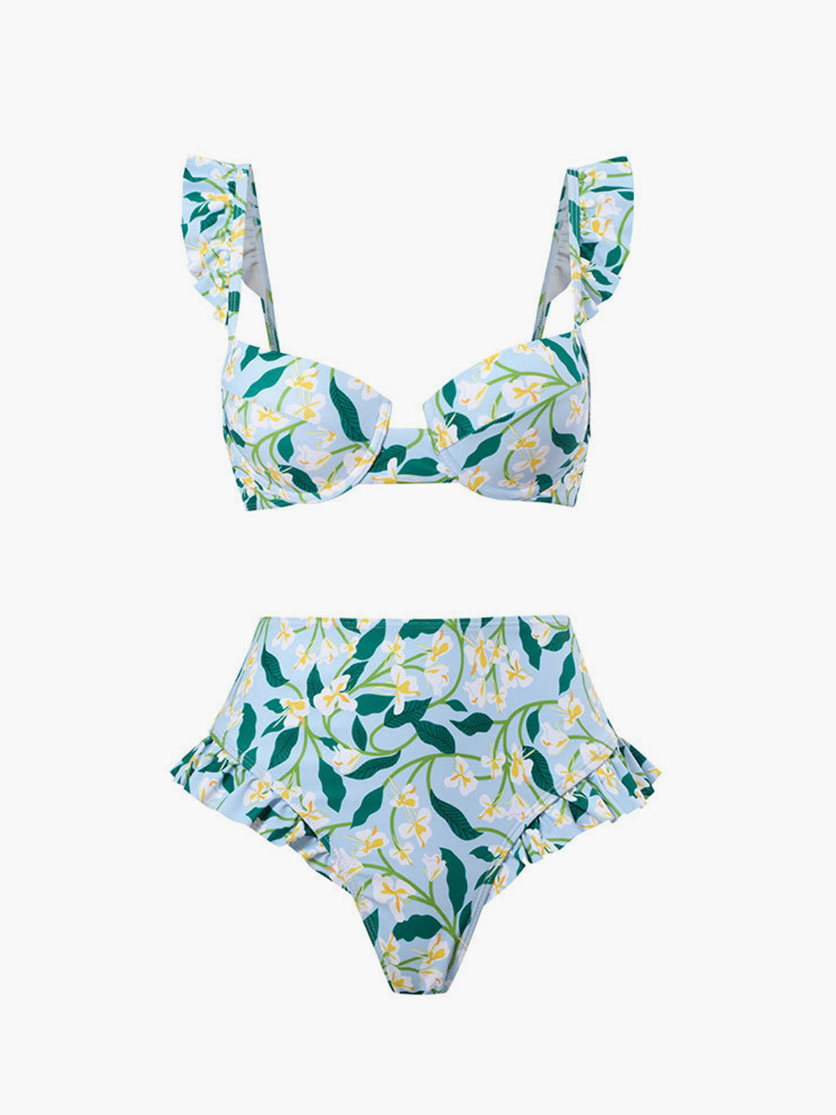 Kıvrımlı Bikini Takımı