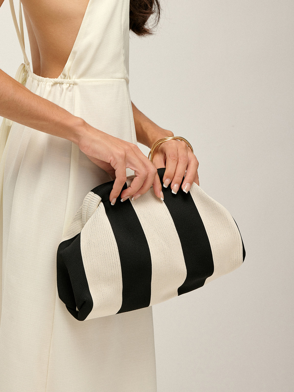 Stripe Elegance Çizgili Çanta