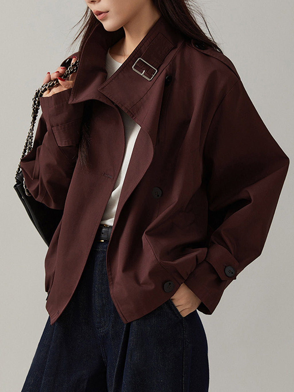 Retro trençkot mont