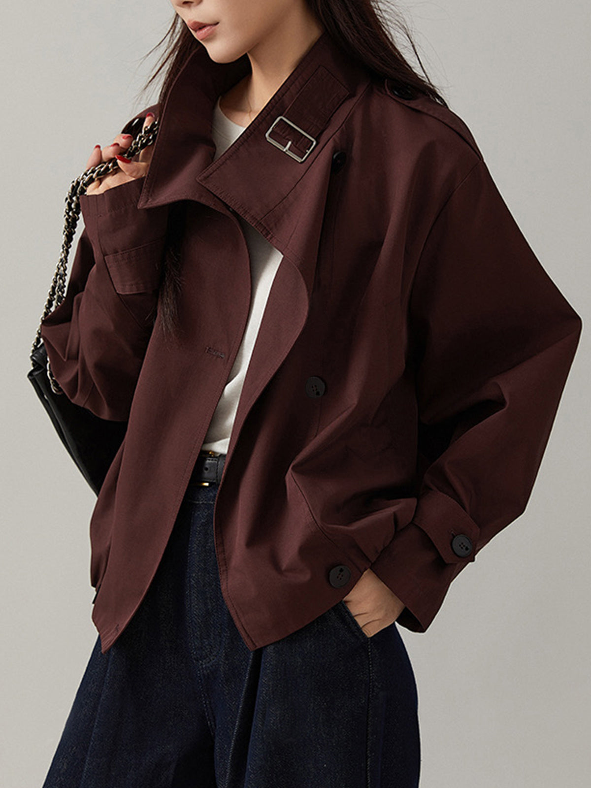 Retro trençkot mont