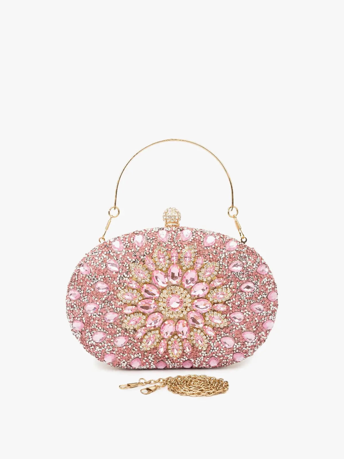 Parıltılı Taşlı Clutch Çanta