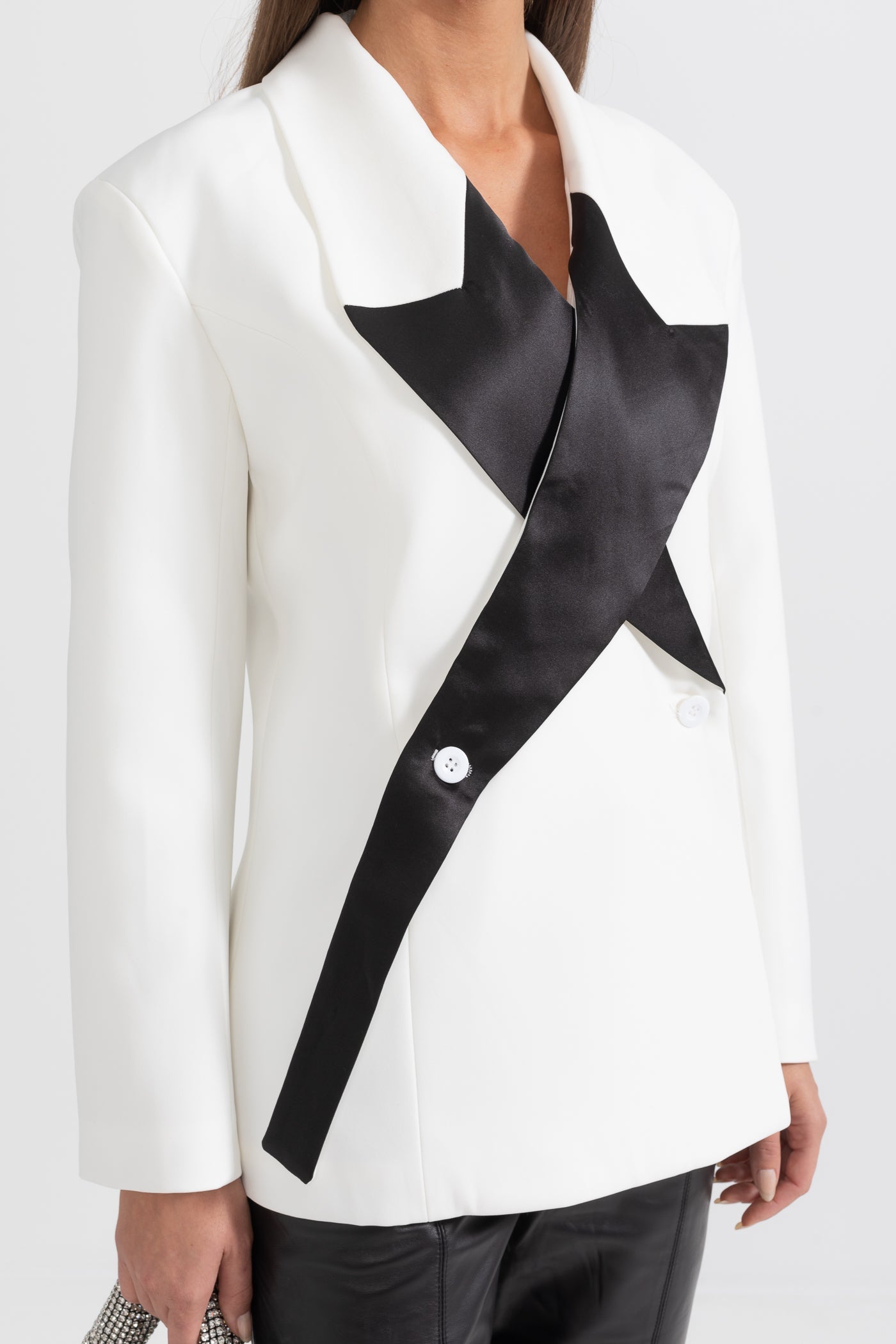 Yıldız detaylı blazer ceket