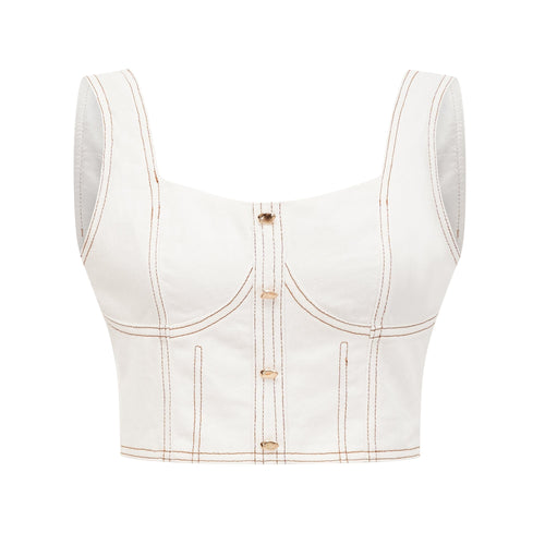 Brielle Denim Üst Ve Etek Eşleştirme Seti