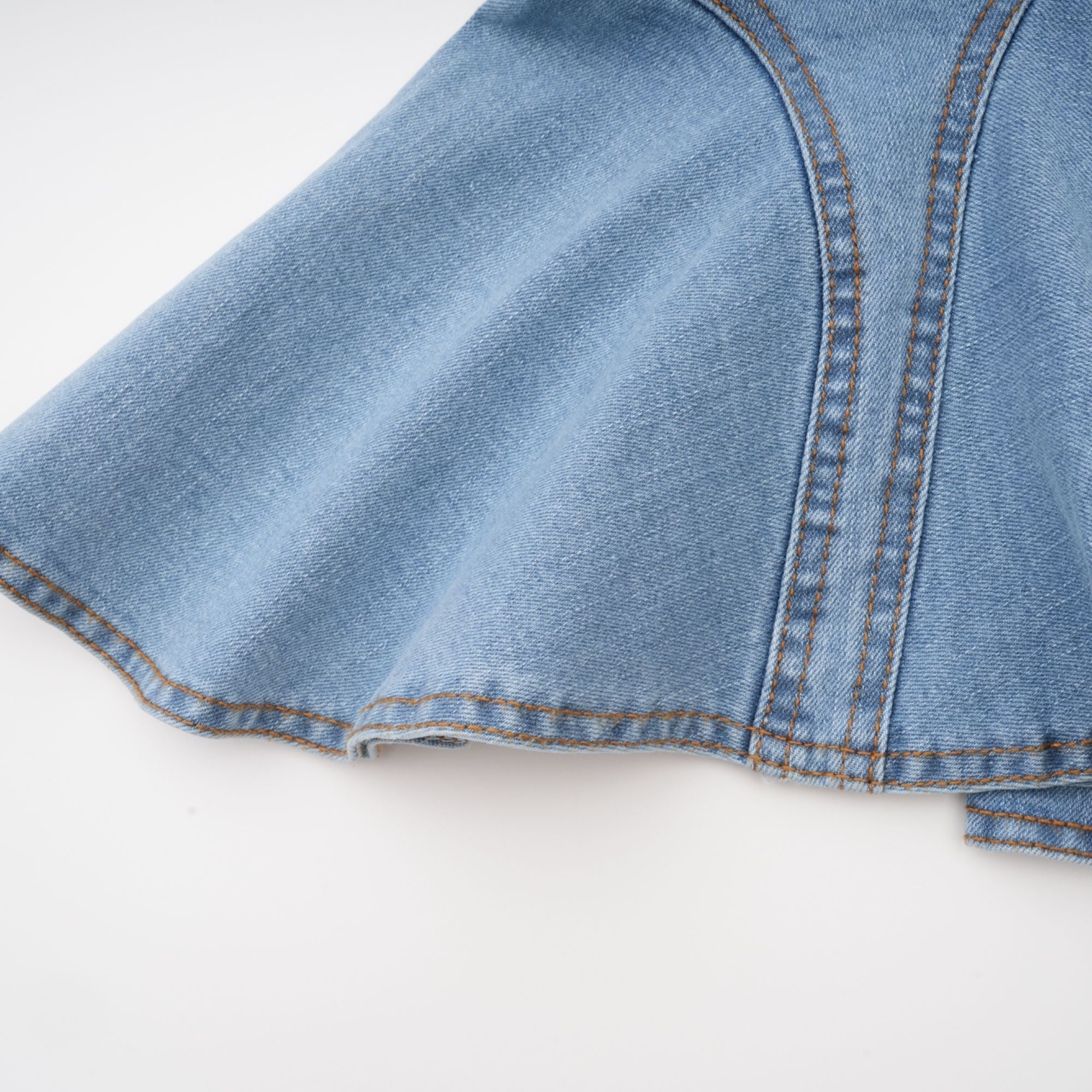 Capucine Denim Etek Kısmı Farbalalı Etek