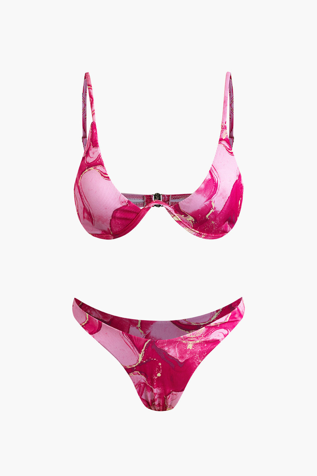 Baskılı Bikini ve Pareo Takımı