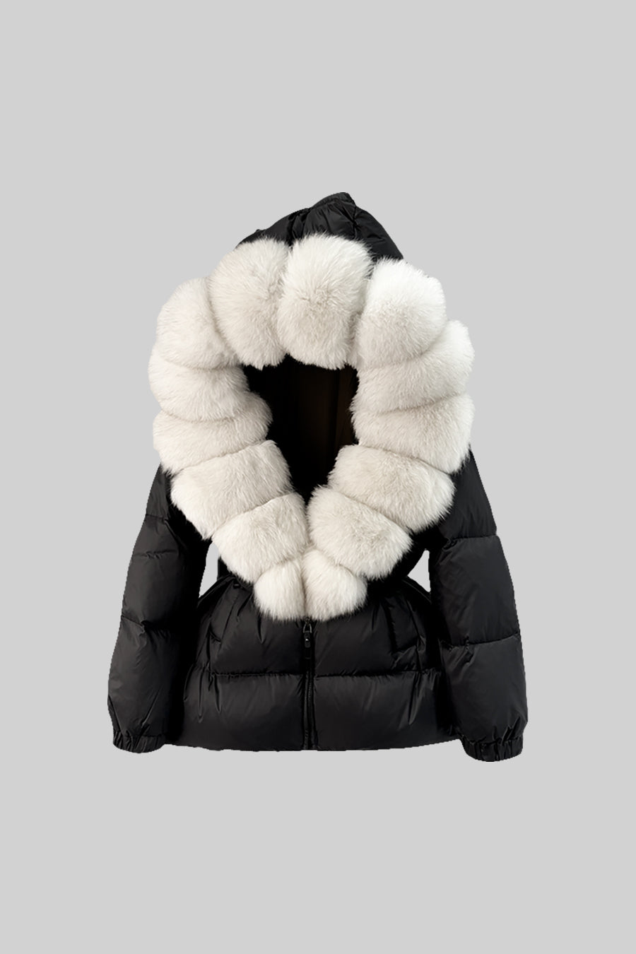 kürk yaka puffer mont