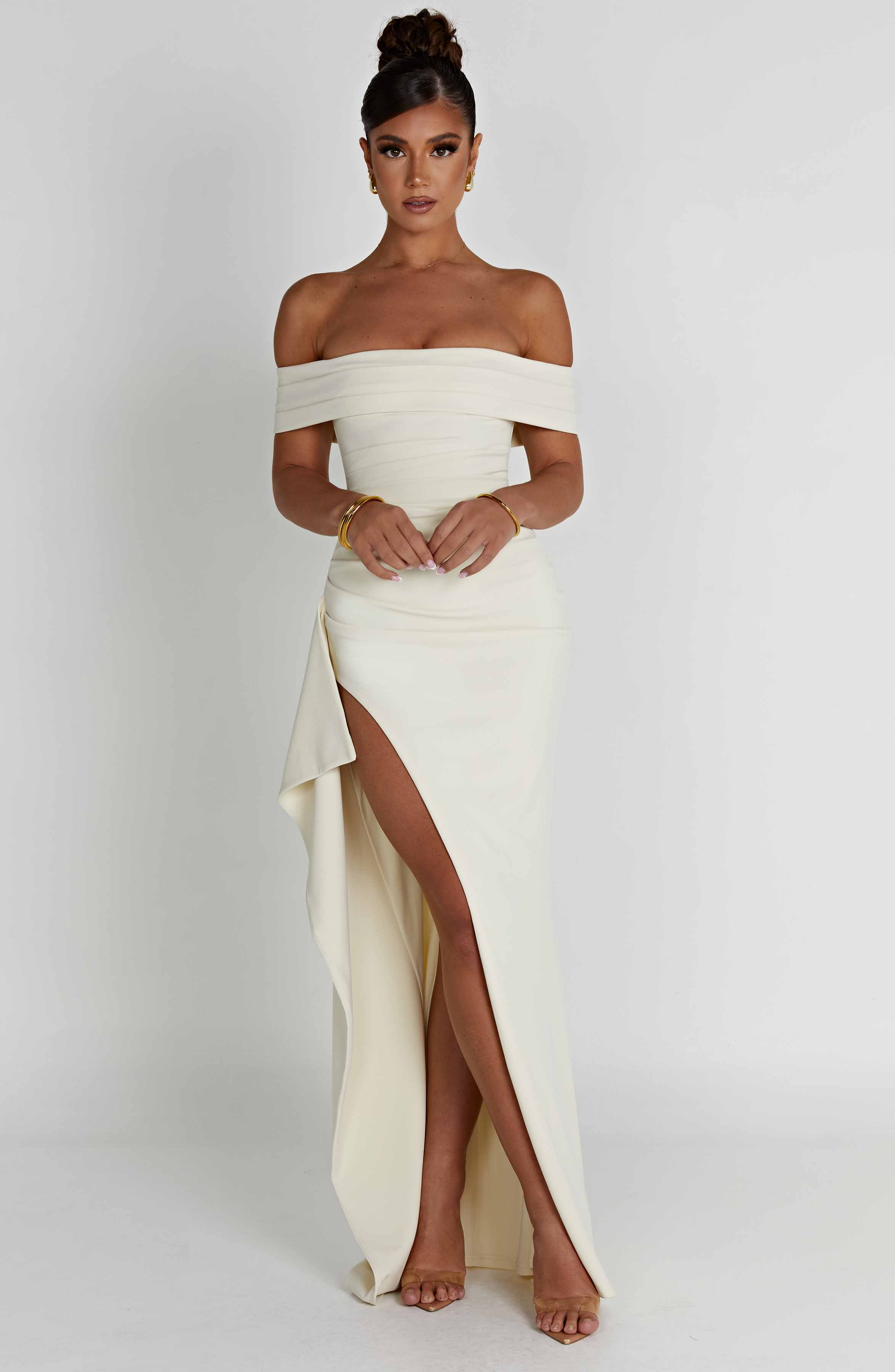 Joyce Maxi Elbise - Fildişi