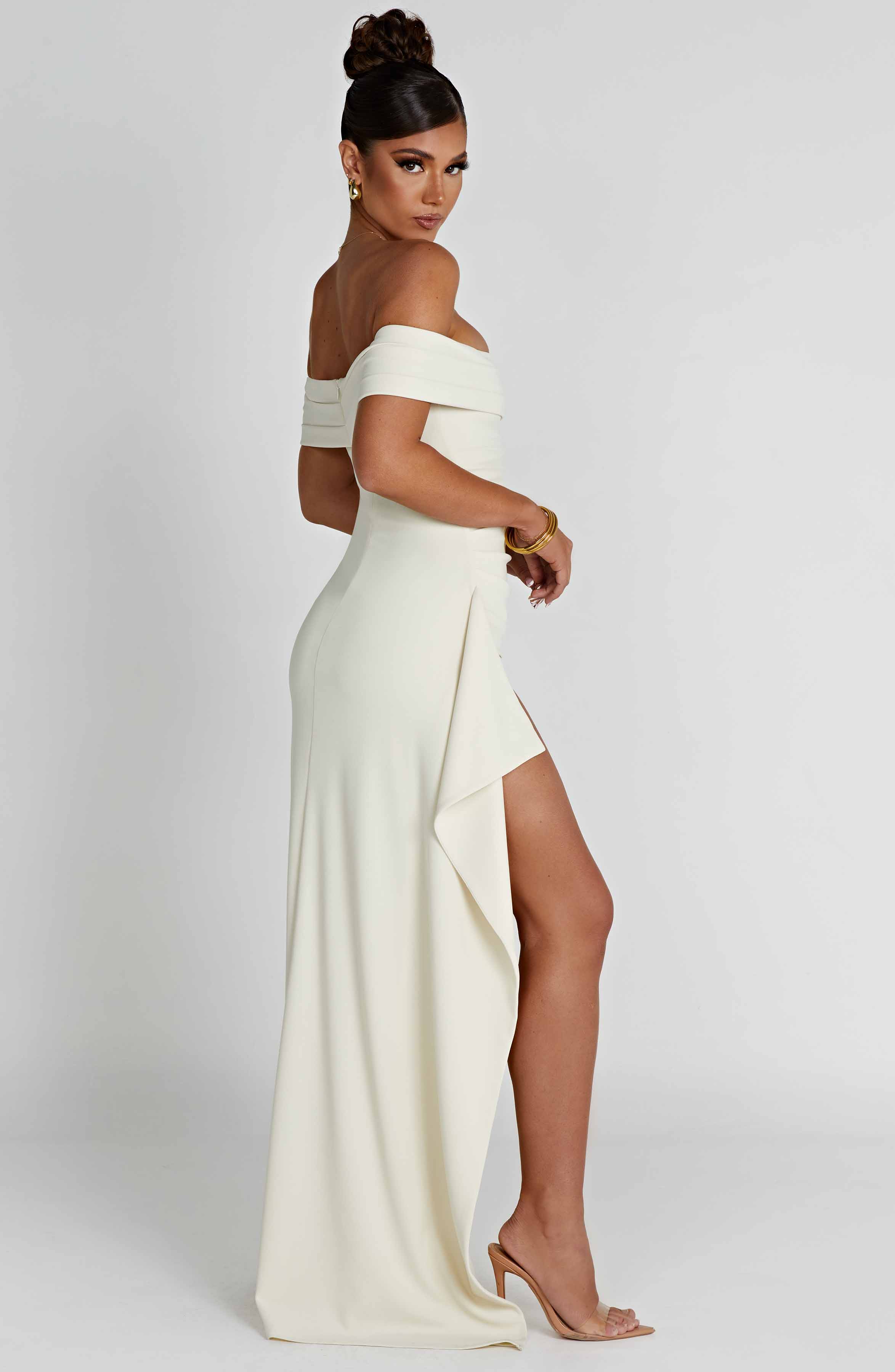 Joyce Maxi Elbise - Fildişi