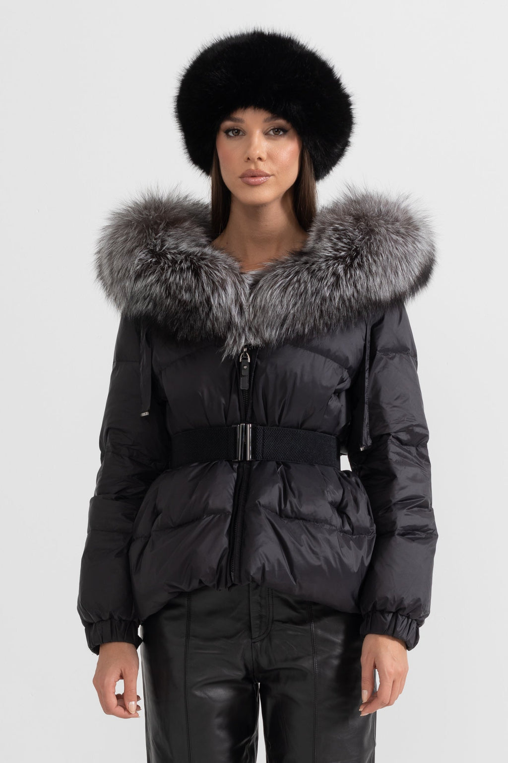 kürk yaka puffer mont