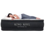 King Koil Luxury Air Mattress Queen with Built-in Pump for Home