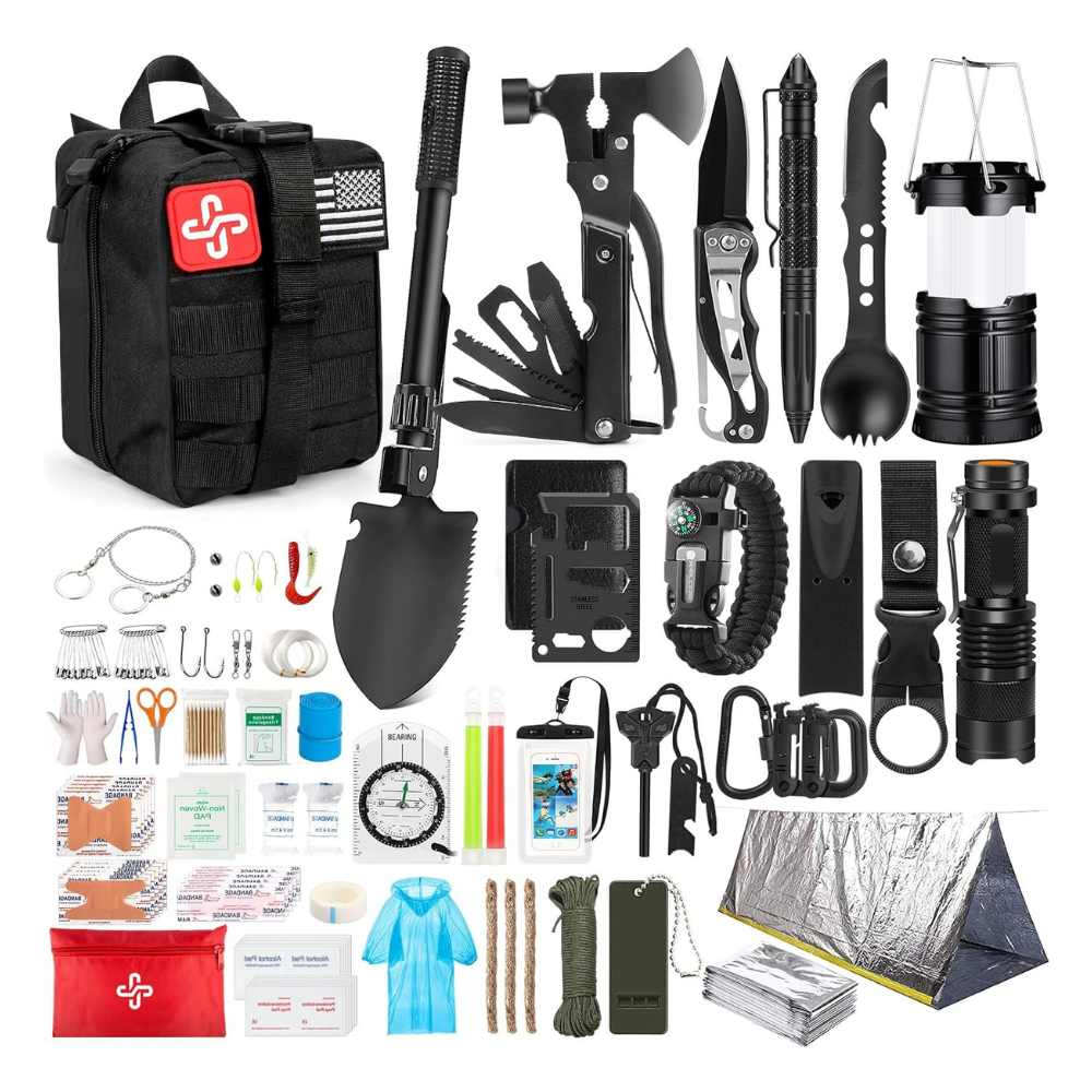 Untitled design - 2026-02-18T085635.397 Survival Kit, 250Pcs Survival Gear First Aid Kit - Image 1