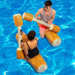RITONS 4 Pcs Set Inflatable Floating Row Toys
