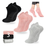 Grip Pilates Socks Non Slip Athletic Yoga Socks