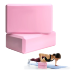 2 Pcs Yoga Blocks, 9"x6"x3" Foam Blocks Yoga Props